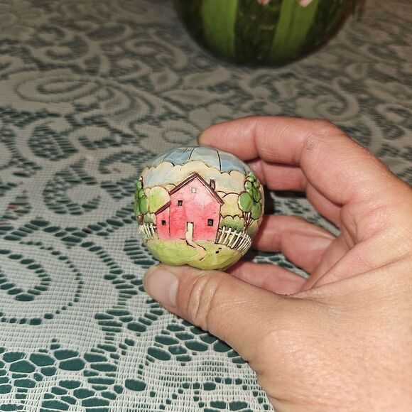 Jim Shore "A Taste of Summer's Goodness" Watermelon Basket and Fruit - Picture 6 of 11